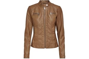 Only Onlbandit Faux Leather Biker Otw Noos Chaqueta para Mujer