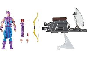 Hasbro Marvel Legends Series Hawkeye with Sky Cycle Avengers 60. rocznica kolekcjonerska figurka 15 cm