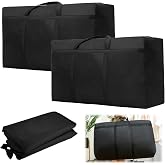 2 Pieces 160L Extra Large Storage Bag | Waterproof 420D Oxford Moving Bags, with Handles, for storing clothes, sheets, blanke