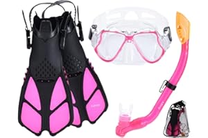 Adicop Máscaras de Buceo y Tubo Máscara,Esnórquel settauch Set, Snorkel Set,Gafas de Buceo para Adulto Y Niños