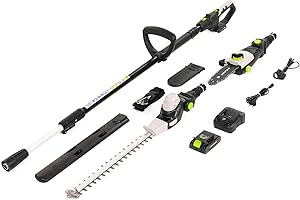 Murray Cortasetos & Motosierra Telescópica 2-en-1 con Batería MU-Bat-MM-CSHT-Kit – 20V, 3Ah, Hoja de Corte 40 cm, Guía de Sierra 20 cm, Sistema SDS, Inclinable, Alcance 330 cm