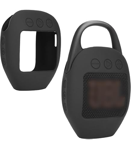 Coque Silicone Noire Pour JBL Clip 5 – Protection Étanchéité, Anti-Choc, Anti-Rayures, Design Fin & Portable