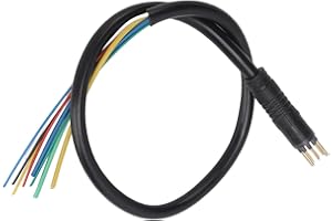 Alomejor Fil électrique de Moteur de Scooter de 9 Bornes, Câble élevé de Moteur de sensibilité de Noyau de Cuivre Imperméable électrique de Vélo