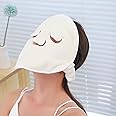 SIMXEN Cold-Hot Compress Facial Steamer Towel Moisturizing and Hydrating Towel Mask face mask for women skin care for Sister Skin Care Facial Spa Kit for Women Girls White