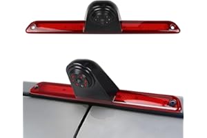 CAMECHO Cámara de Marcha atrás 720P HD para Mercedes Sprinter 2006-2019 & VW Crafter 2007-2019, Gran Angular 140°, Impermeable IP67, visión Nocturna con Luces infrarrojas, fácil de Instalar