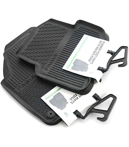 Genuine Skoda Superb 2016 Rear Rubber Floor Mats – Black, Part #3V0061551 5 thumbnail image