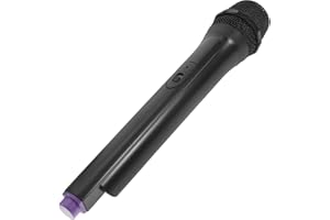 STOBOK Microphone Toy Prop 1PC, 26.5x5cm Plastic Simulated Microphone Pretend Toy Microphone Wireless Costume Prop Party Favors Goody Bag Fillers for Home - 81g