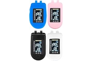 PILIPANE Oximeter Silicone Cover,Pulse Oximeter Cover,Oximeter Cover Portable Silicone Fingertip Monitor Protector For Travel Home(2Pcs)(blue + pink), oximeter case blood oxygen case oximeter cover oximet
