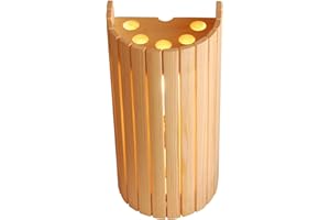 SAWO Saunalampe Saunalicht Saunaleuchte Holz Blendschirm Sauna Lampe Lampenschirm