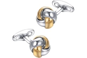 Asienice Cufflinks for Men Simple Round Cufflinks Elegant Brushed Suit Cuff Links Gift for Wedding Business