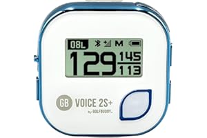 EPHIIONIY GolfBuddy Clip on Voice 2 Golf Navigation GPS for Hat/GPS and Laser Rangefinder, 14 Hours Battery Life, Water Resistant with Lifetime Free Courses and Software Updates,White/Navy