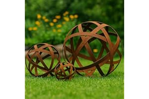 Der-Porzellan-Laden Sfera decorativa ruggine per casa e giardino, metallo Ø 20 cm, durevole e resistente