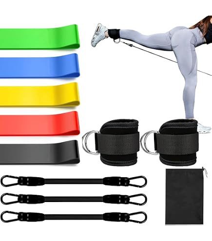 Bootylux Booty Bands Set - Resistance Bands For Glutes & Legs, Includes Short & Long Bands With Carrying Bag