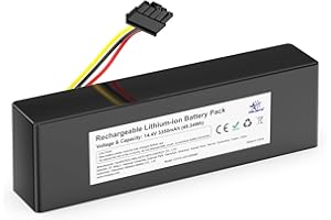 melasta 14,4V 3350mAh Batería de Aspiradoras para Conga 3290 3390 3490 3590 3690 3790 3890 Serie, Li-Ion Batería para Xiaomi Mop 2S / Mop P/Mop Pro, para Mijia STYTJ02YM / XMSTJQR2S