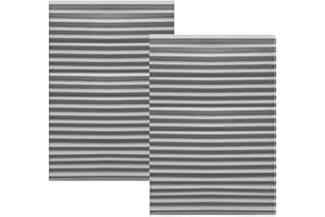 DONFULILY 2 Pack Temporary Blinds for Windows with 4 Clips, Easy Up & Down Pleated Window Shades, No Drill Blackout Blinds Stick on Curtains Blinds for Bedroom Bathroom (Grey, 60 * 180cm)