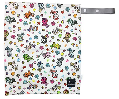 Itzy Ritzy - Travel Happens - Wet Bag - Tokidoki Mermicorno All Stars - Large