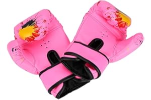 DIOCHE Gants de Boxe Respirants pour Enfants, Gants de Boxe en Cuir PU de Haute Qualité, Adaptés Aux Enfants Agés de 2 à 11 Ans pour Pratiquer La Boxe, Le Muay Thai et L'entraînement Au Combat