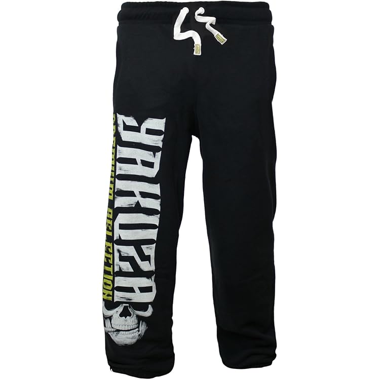 YAKUZA Herren Jogginghose Creepy Straight – Superweicher Jogger Mit Vintage-Prints, Gerader Passform & Verstellbarem Bund