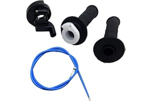 Bogoro Lenker Gasgriff, Gasdrehgriff Twist, Motorrad Gasgriff Gaspedal, Gasgriff Set, Turn Twist Gasgriff, Universal Gasgriff Lenker, Gasgriff Griff Kabel Set, für Outdoor-Mountainbikes 110-125CC