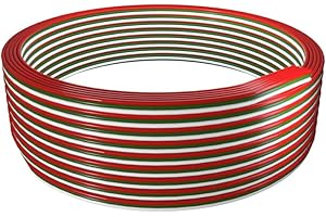 BTF-LIGHTING WS2812B WS2811 RGB SK6812RGBW Eléctrico Cable de extensión 32.8ft/10m 18AWG Tira de luz LED de cinta de alambre Cable 3 núcleo línea de cable para WS2812 cuerda de cinta LED flexible