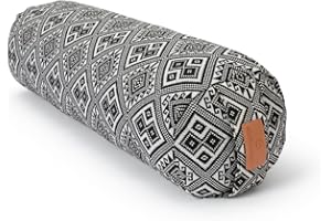 #DoYourYoga Bolster per yoga cilindrico con pula di farro bio o pula di grano saraceno bio | 68cm x 22cm | lavabile in lavatrice | ideale come cuscino yoga | cuscino zafu | Supporto Per meditazioni