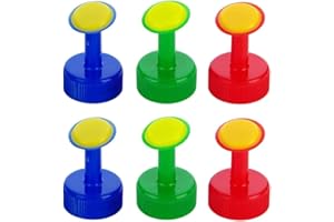 Rosojodg 6Pcs Bottle Top Waterers Plastic Plant Waterers Sprinkler Plant Watering Seed Seedling Irrigation for 30mm Drinking Bottles Seed Seedling Garden Irrigation Watering Cans (Random Color)
