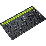 Amazon Basics Wireless Bluetooth Multi-Device Keyboard for Windows, Apple iOS Android Or Chrome, Compact Space-Saving Design,