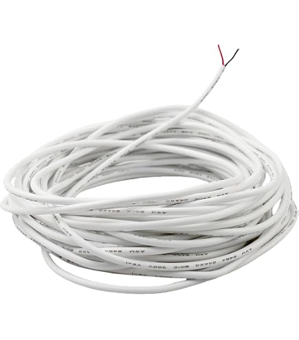 BELI-BECO Zwillingsleitung 2x0,14 Mm², 5 M, Weiß – Kupferlitze Für Modellbau, Arduino & Mehr