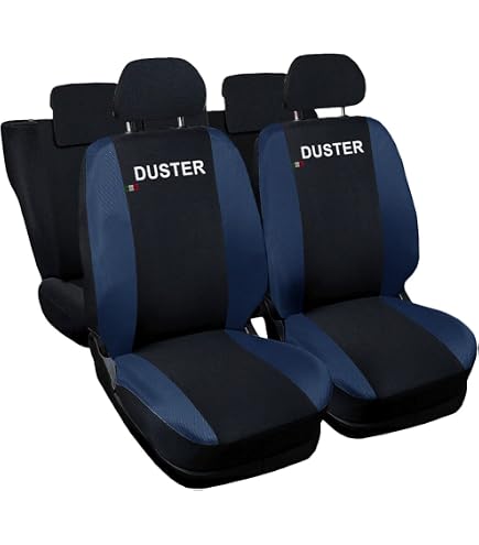 Housses De Siège Auto Complet Ecopelle Noir - Compatible Fiat Dacia - AUTONET
