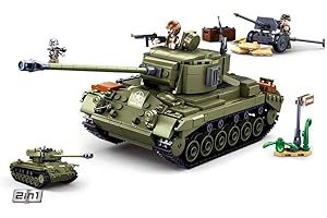 Sluban M38-B0860 Wwii-m261 Pershing - Canotta media 2 in 1