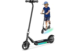 ‎ISCOOTER iScooter Elektroroller für Kinder von 6-12 Jahre, 3 Fahrmodi (5, 10, 16 km/h), Kinder E Scooter mit 6-Zoll Räder und 7-farbigen Lichtern, Kinder E-Roller bis 12 km Reichweite & 75 kg