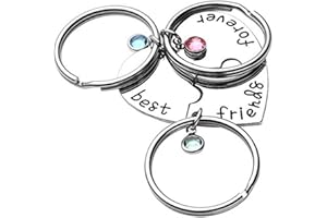VALICLUD Portachiavi Novità Bff Portachiavi per 3 Migliori Amici per Sempre E Portachiavi Sempre Corrispondenti per Gli Amici
