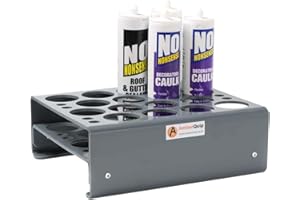 AMBERQUIP Shelf Mount Silicone Tube Cartridge Storage Holder. Holds up to 16 Tubes. Ideal for Work Van Window Fitters.