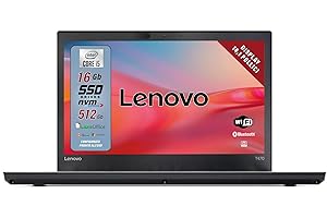 Lenovo, Pc portatile Intel Core i5 Pronto All'Uso con Pacchetto libre office, Notebook Con Display HD da 14", Ram 16Gb, SSD 512Gb, Garanzia Italiana (Ricondizionato)