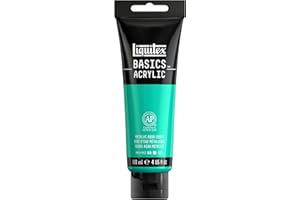 Liquitex Acrílico Basics - Tubo de Pintura Acrílica, Verde Agua Metálico, 118 ml