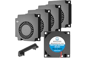 WINSINN 40 mm Gebläse Lüfter, 24 V, Ender 3-Lüfter-Upgrade, 24-Volt-Lüfter, 4010-Doppelkugellager, funktioniert mit Ender 3 Pro 3X CR-10S (5er Pack)