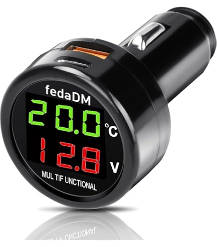 Kfz 12V-24V LED sigarettenaansteker batterij tester voltmeter Kfz 12V-24V LED sigarettenaansteker batterij tester voltmeter