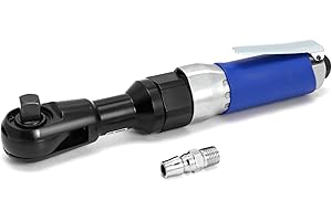 QWORK® Chiave a cricchetto ad aria da 1/2" / 12.5mm, Avvitatore a cricchetto Pneumatico, super veloce e resistente, coppia massima da 85 N.M