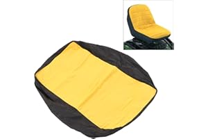 FECAMOS Coprisedile per Trattore, AntiGraffio Antiscivolo 15 Pollici Coprisedile Impermeabile di Ricambio per Tosaerba con 3 Tasche per Veicoli agricoli