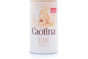 Caotina blanc, Poudre de Cacao avec du Chocolat Blanc Suisse, Chocolat Chaud, Lot de 3, 3 x 500g