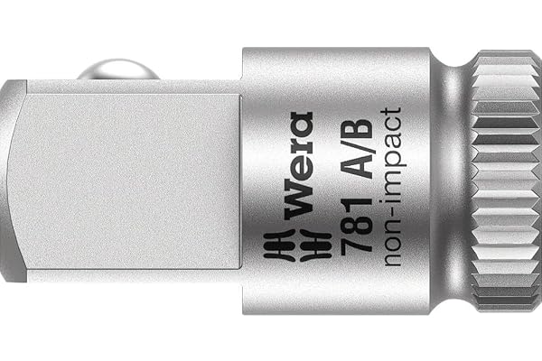 Wera 781 A/B 1/4" Connection Part, 1/4" - 3/8" x 25.2 mm