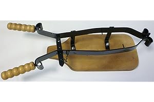 SF SAVINO FILIPPO Ferma Taglia Porta Prosciutto con base e manici in legno