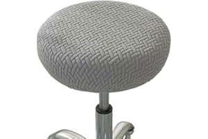 UYEOCO Hockerbezug Stuhlhussen Runde Elastischer,Rutschfeste Stretch Stuhlsitzbezug,waschbar,pflegeleicht,weich Und Langlebig,passend Für 30–36/43-48cm Runde Hocker,für Bürostühle, Barhocker ( Color : 15# ,
