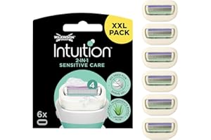 WILKINSON SWORD Intuition Sensitive Care Rasierklingen für Damen Rasierer, 6 Stück