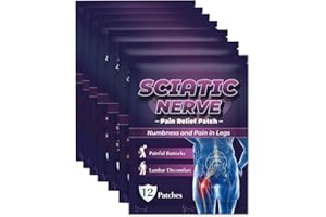 XPJBKC 84 PCS Pain Relief Patches, Nerve Pain Relief Patch, Heat Patches for Pain Relief, Sciatica Pain Relief Products, Traditional Medicine Patch for Relieves Muscle Soreness in Back, Neck, Shoulder