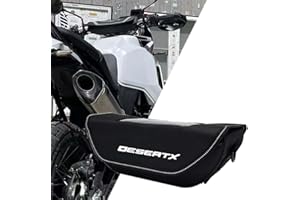 Wodpice Sac de guidon de moto pour Desert X, étui étanche et anti-poussière, sac de voyage pour moto de grande capacité avec écran transparent pour Desert X 2021-2023
