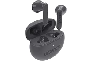 Urbanista TWS Écouteurs sans Fil, Écouteurs Intra Auriculaires Bluetooth 5.3 IPX4 avec Deux Microphone, 20H de Lecture, Commandes Tactiles, Étui de Chargement TWS USB C, Austin, Gris