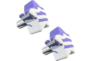 TUCANA 1 Pari Star Shape 85A Rubber Roller Skate Stopper with 5/8” Bolt, Adjustable Rubber Plugs Brake Block Toe Stop, Skate Accessories Replacement for Double-Row, Durable, Non-Marking (Blue)