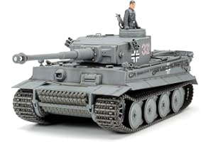 Tamiya TAM35216 35216 German Tiger I Early Production Tank 1:35 Military Model Kit, Grigio, Confezione Individuale