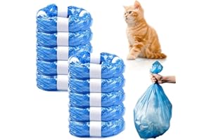 Fouvin 10 sacchetti per lettiera gatti, ricarica compatibile con Litter Genie XL & Litter Locker & LitterLocker II e cassetta di ricarica Littycat (10)